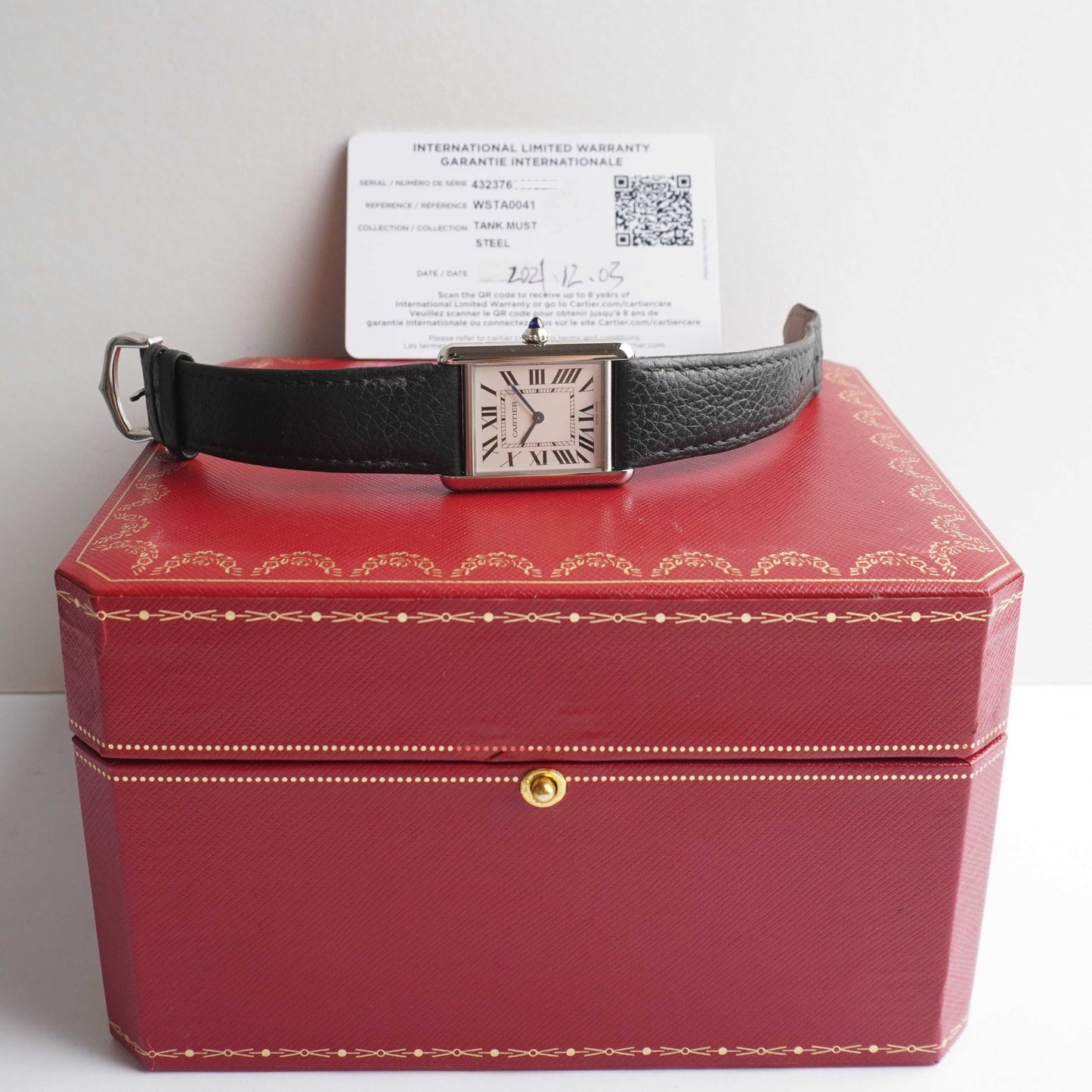 2021 Cartier Tank Must (Box / Card)