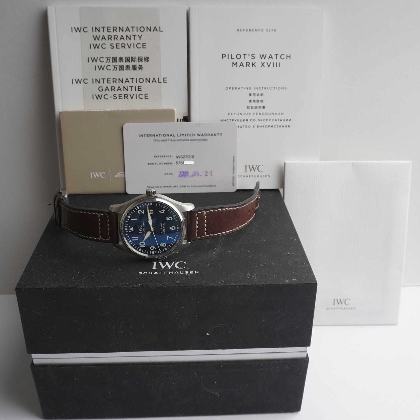 IWC Pilot Mark XVIII “Le Petit Prince” (Box / Card / Manuals)