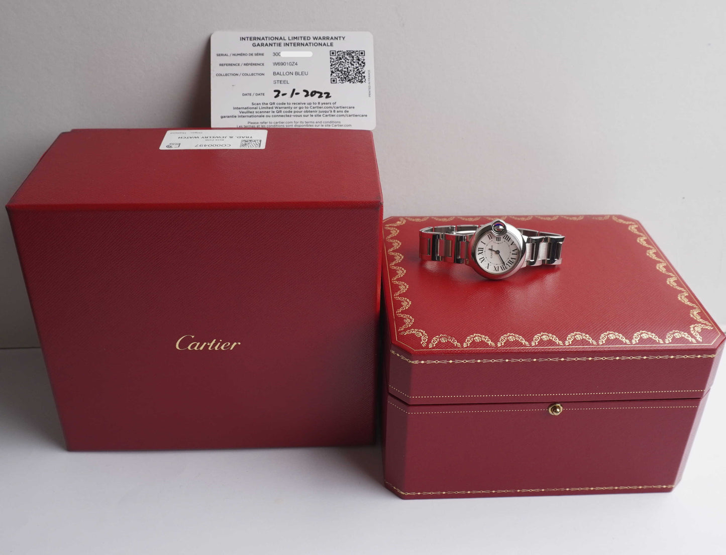 2022 Cartier Ballon Bleu (Boxes / Card)