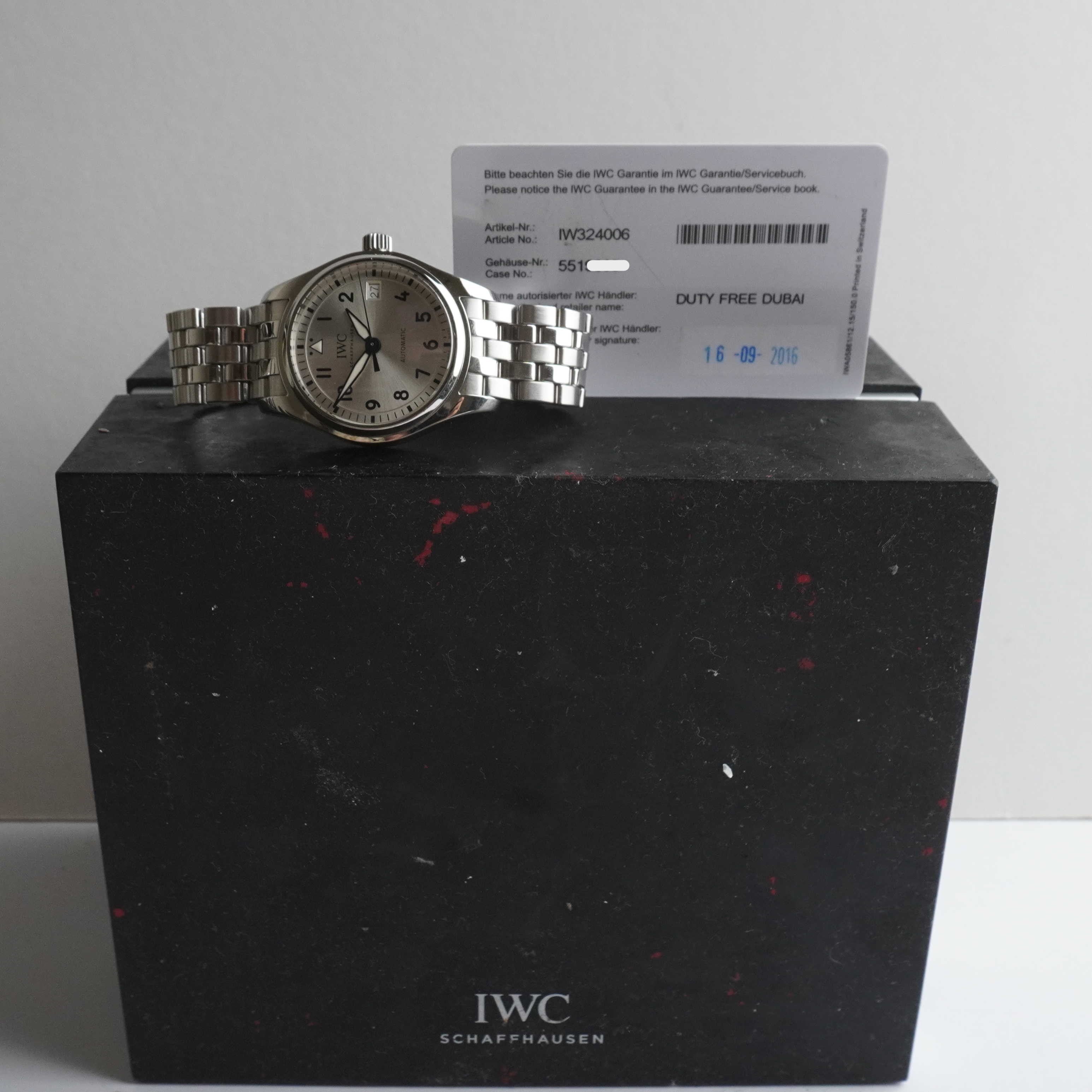 2016 IWC Pilot's Watch 36 (Box / Warranty Card)