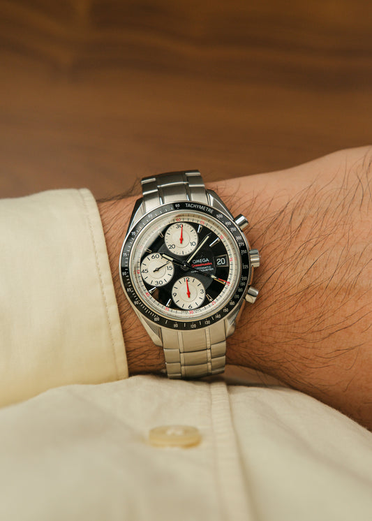 Omega Speedmaster Date "Panda Dial" (Box & Papers)