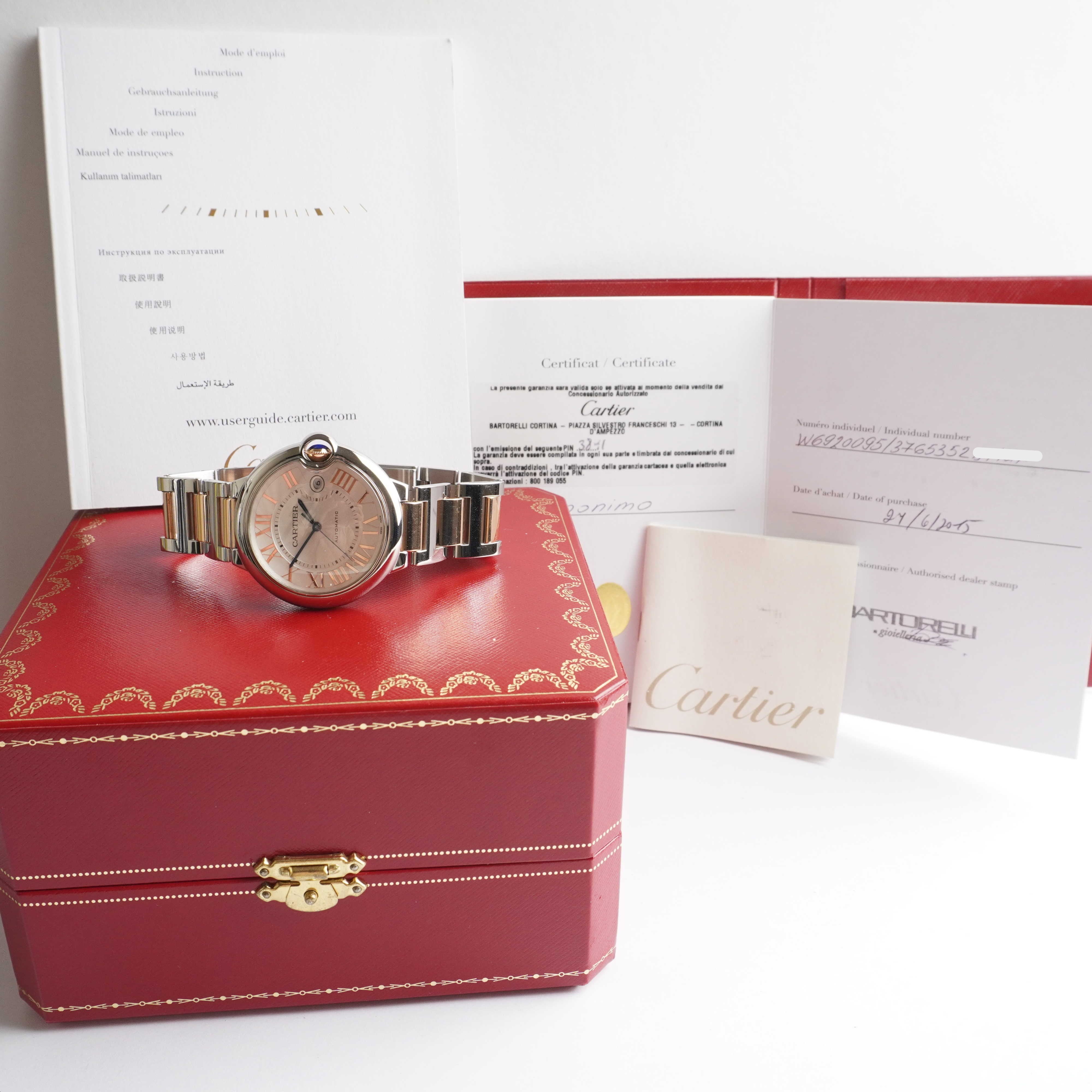 2015 Cartier Ballon Bleu (Box / Papers / Manual)